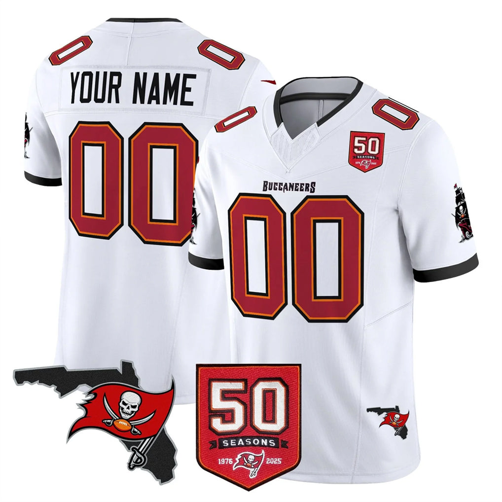 BIPIHUC Custom TB.Buccaneers White Limited 2026 Season Vapor F.U.S.E. Home Game Any Name & Numbers Stitched Jerseys