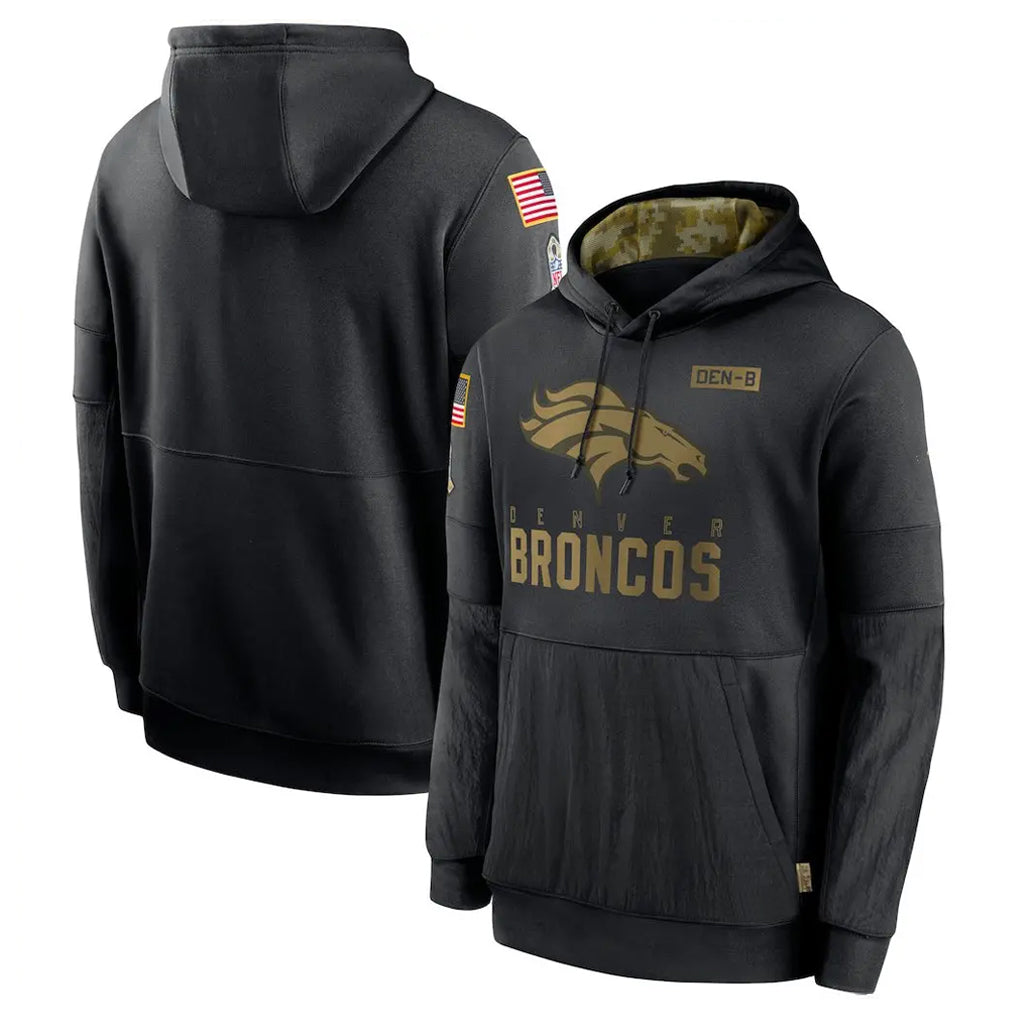 BIPIHUC D.Broncos Black Salute to Service Pullover Hoodies Limited Blank Player Stitched Jerseys
