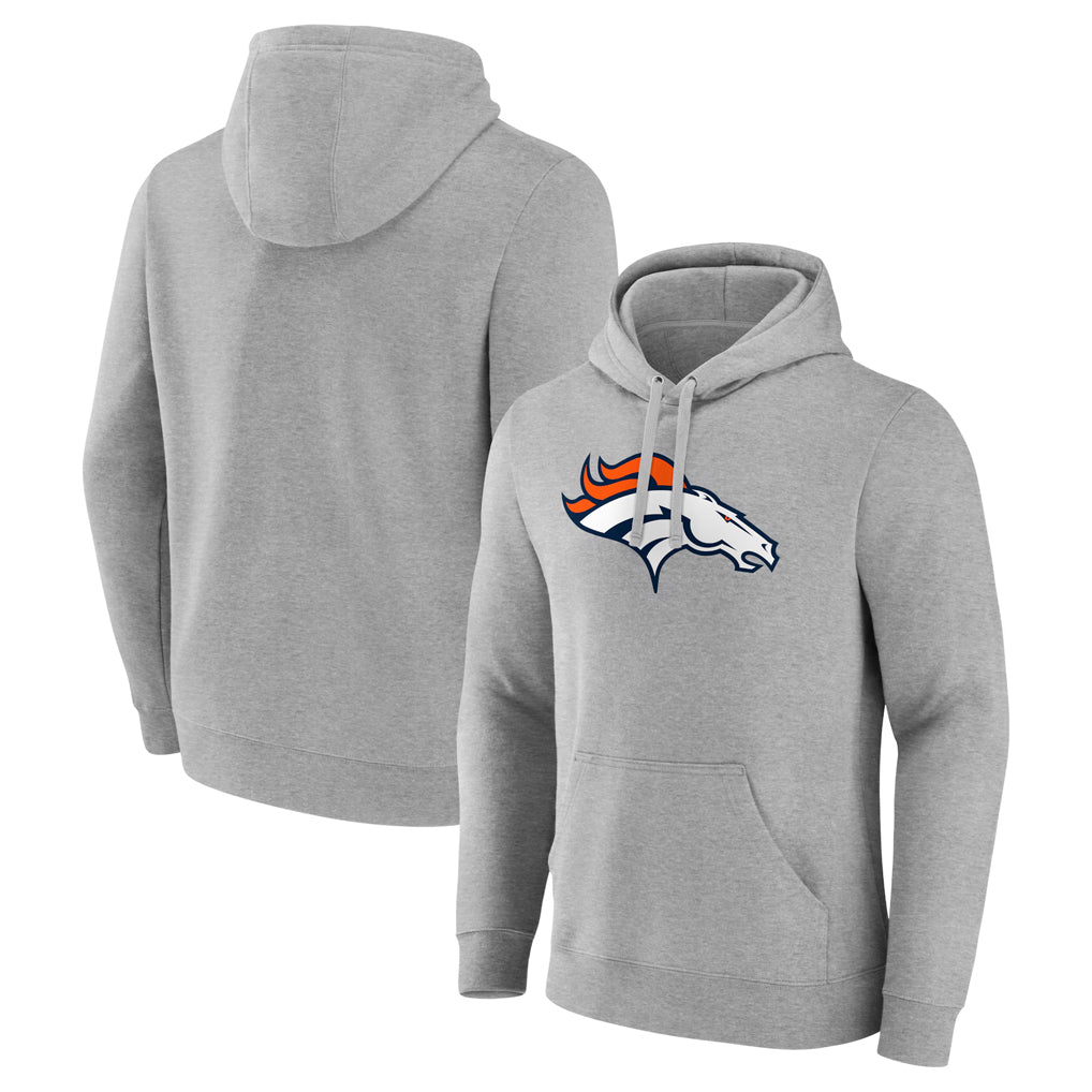 BIPIHUC D.Broncos Gray Pullover Hoodie Limited Blank Player Stitched Jerseys