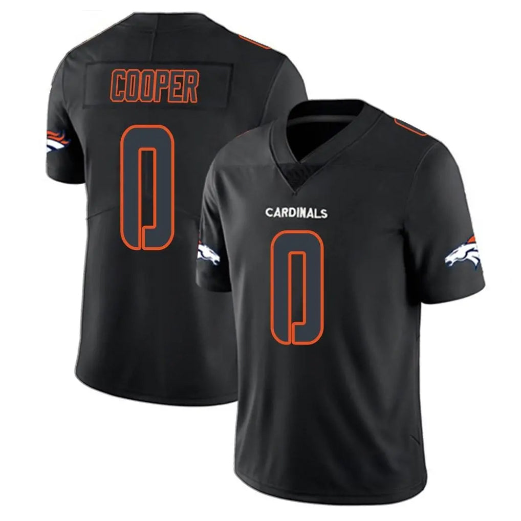 BIPIHUC D.Broncos #0 Jonathon Cooper Player Black Impact Limited Game Stitched Jerseys