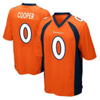 BIPIHUC D.Broncos #0 Jonathon Cooper Player Orange Color Home Game Stitched Jerseys