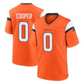 BIPIHUC D.Broncos #0 Jonathon Cooper Player Orange Home Game Stitched Jerseys