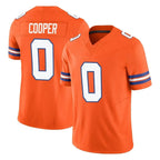 BIPIHUC D.Broncos #0 Jonathon Cooper Player Orange Limited Alternate Vapor F.U.S.E. Throwback Game Stitched Jerseys
