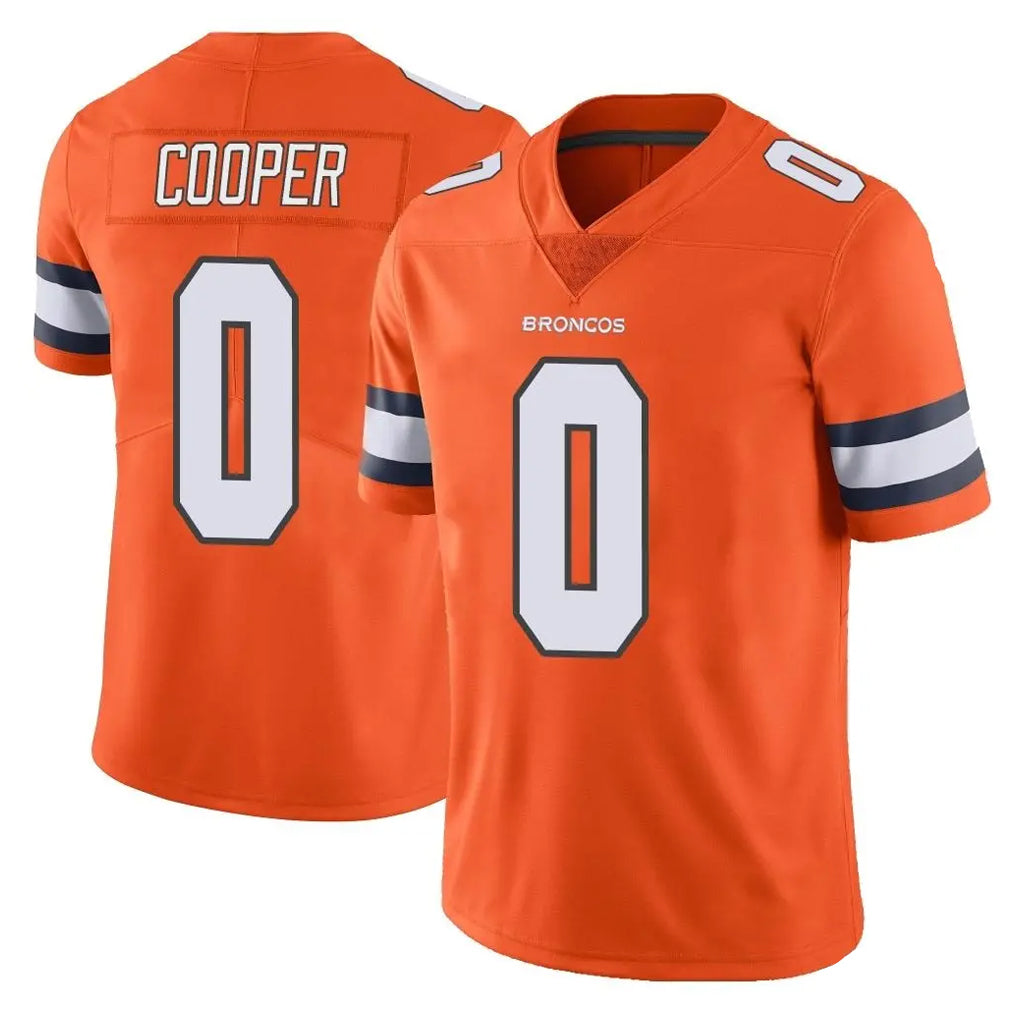 BIPIHUC D.Broncos #0 Jonathon Cooper Player Orange Vapor Untouchable Limited Home Game Stitched Jerseys
