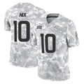 BIPIHUC D.Broncos #10 Bo Nix Player Arctic Camo Salute To Service Limited Stitched Jerseys