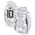 BIPIHUC D.Broncos #10 Bo Nix Player Arctic Camo Salute to Service Hoodies Limited Game Stitched Jerseys