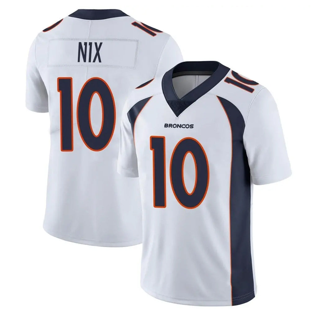 BIPIHUC D.Broncos #10 Bo Nix Player White Vapor Untouchable Limited Home Game Stitched Jerseys