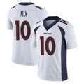 BIPIHUC D.Broncos #10 Bo Nix Player White Vapor Untouchable Limited Home Game Stitched Jerseys