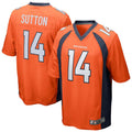 BIPIHUC D.Broncos #14 Courtland Sutton Orange Replica Game Stitched Jerseys