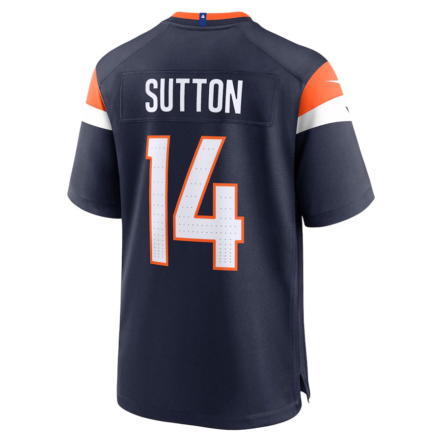 BIPIHUC D.Broncos #14 Courtland Sutton Player Navy Home Game Stitched Jerseys