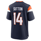BIPIHUC D.Broncos #14 Courtland Sutton Player Navy Home Game Stitched Jerseys