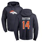 BIPIHUC D.Broncos #14 Courtland Sutton Player Navy Pullover Hoodie Limited Stitched Jerseys