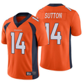 BIPIHUC D.Broncos #14 Courtland Sutton Player Orange Limited Stitched Jerseys