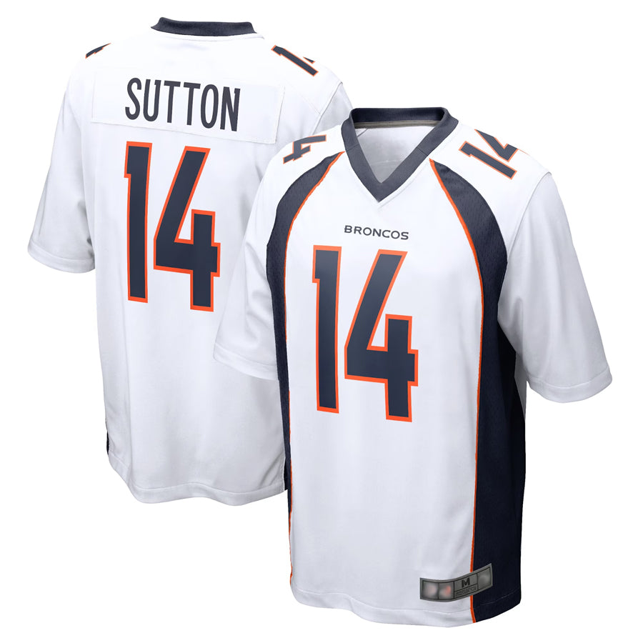 BIPIHUC D.Broncos #14 Courtland Sutton Player White Game Stitched Jerseys