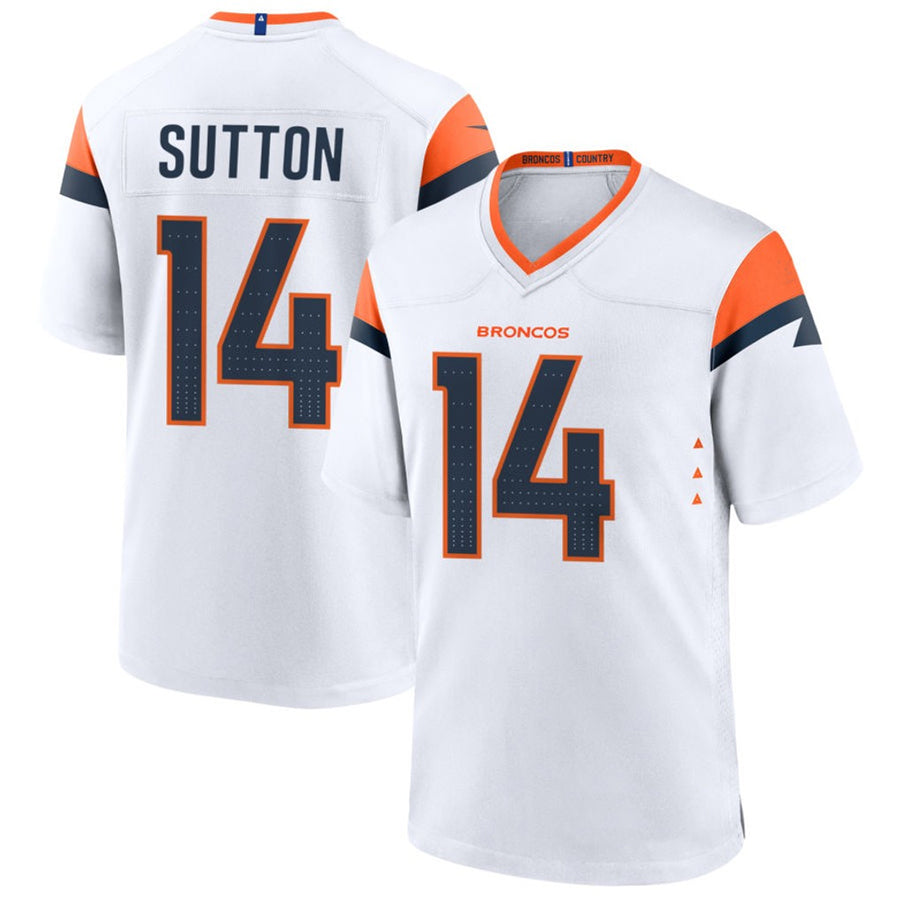 BIPIHUC D.Broncos #14 Courtland Sutton Player White Home Game Stitched Jerseys