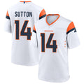 BIPIHUC D.Broncos #14 Courtland Sutton Player White Home Game Stitched Jerseys