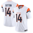 BIPIHUC D.Broncos #14 Courtland Sutton White Vapor F.U.S.E. Limited Jersey American Stitched Jerseys