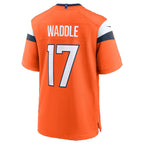 BIPIHUC D.Broncos #17 Jaylen Waddle Orange Game Stitched Jerseys