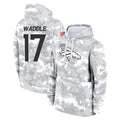 BIPIHUC D.Broncos #17 Jaylen Waddle Player Arctic Camo Salute to Service Hoodies Limited Game Stitched Jerseys