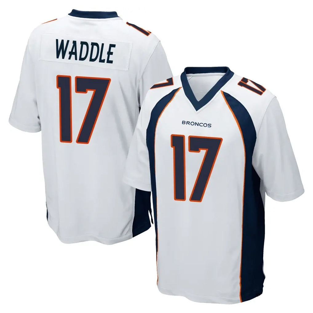 BIPIHUC D.Broncos #17 Jaylen Waddle Player White Game Stitched Jerseys
