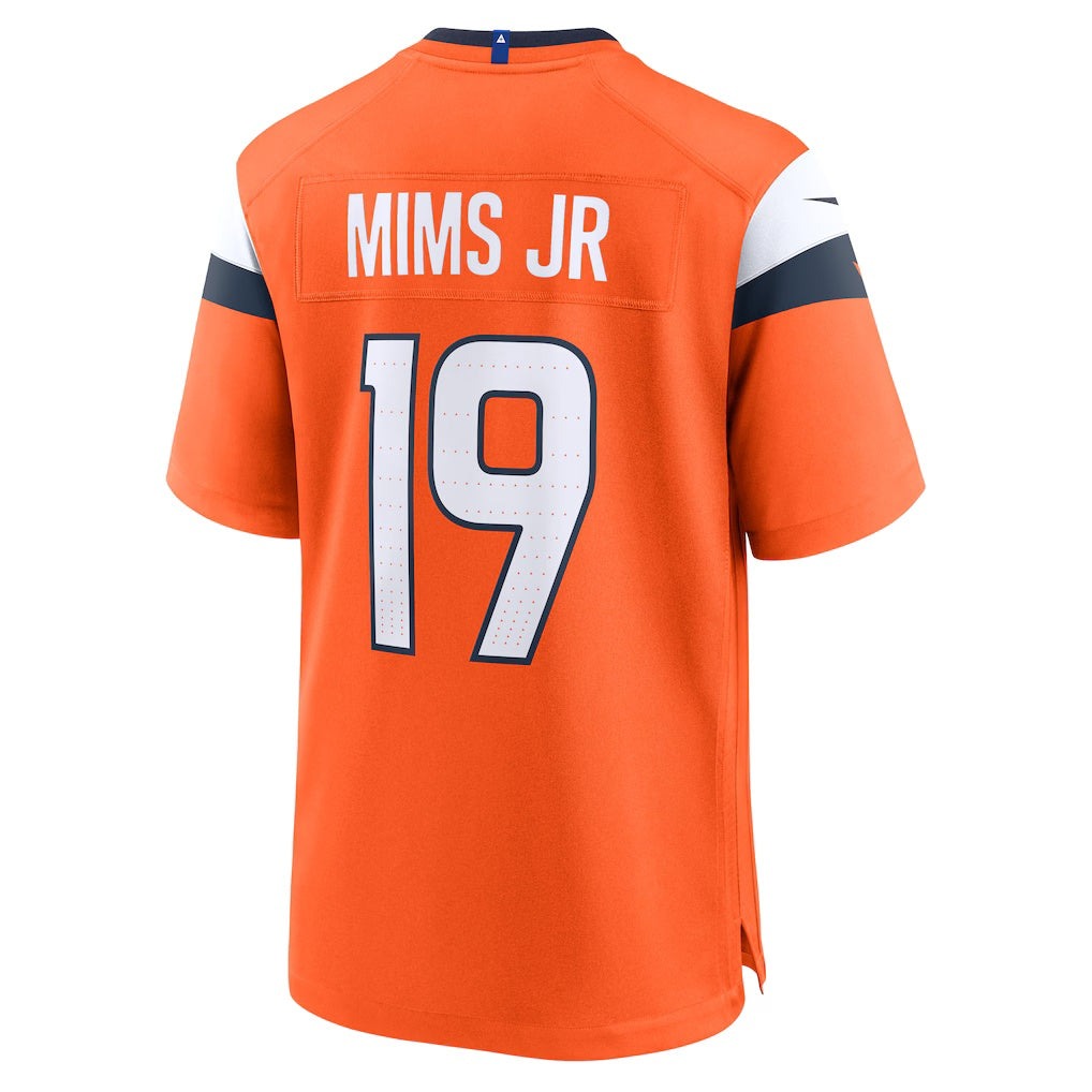 BIPIHUC D.Broncos #19 Marvin Mims Jr Orange Team Game Stitched Jerseys