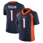 BIPIHUC D.Broncos #1 Evan Engram Player Navy Vapor Untouchable Limited Game Stitched Jerseys