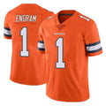 BIPIHUC D.Broncos #1 Evan Engram Player Orange Vapor Untouchable Limited Home Game Stitched Jerseys