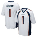 BIPIHUC D.Broncos #1 Evan Engram Player White Game Stitched Jerseys
