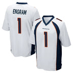 BIPIHUC D.Broncos #1 Evan Engram Player White Game Stitched Jerseys