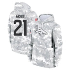 BIPIHUC D.Broncos #21 Riley Moss Player Arctic Camo Salute to Service Hoodies Limited Game Stitched Jerseys