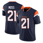 BIPIHUC D.Broncos #21 Riley Moss Player Navy Limited Vapor F.U.S.E. Home Game Stitched Jerseys