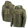 BIPIHUC D.Broncos #21 Riley Moss Player Olive Salute to Service Pullover Hoodies Home Game Stitched Jerseys