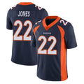 BIPIHUC D.Broncos #22 Brandon Jones Player Navy Vapor Untouchable Limited Game Stitched Jerseys