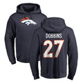 BIPIHUC D.Broncos #27 J.K. Dobbins Player Navy Pullover Hoodie Limited Stitched Jerseys