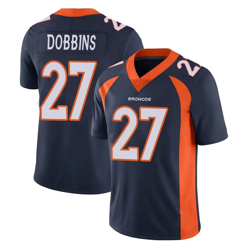 BIPIHUC D.Broncos #27 J.K. Dobbins Player Navy Vapor Untouchable Limited Game Stitched Jerseys