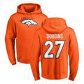 BIPIHUC D.Broncos #27 J.K. Dobbins Player Orange Pullover Hoodie Limited Stitched Jerseys