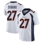 BIPIHUC D.Broncos #27 J.K. Dobbins Player White Vapor Untouchable Limited Home Game Stitched Jerseys