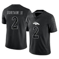 BIPIHUC D.Broncos #2 Pat Surtain II Player Black Reflective Limited Stitched Jerseys