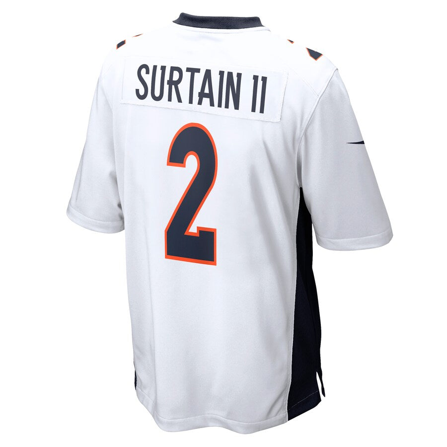 BIPIHUC D.Broncos #2 Patrick Surtain II Player White Home Game Stitched Jerseys