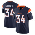 BIPIHUC D.Broncos #34 JL Skinner Player Navy Limited Vapor F.U.S.E. Home Game Stitched Jerseys