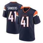 BIPIHUC D.Broncos #41 Drew Sanders Player Navy Home Game Stitched Jerseys