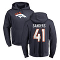 BIPIHUC D.Broncos #41 Drew Sanders Player Navy Pullover Hoodie Limited Stitched Jerseys