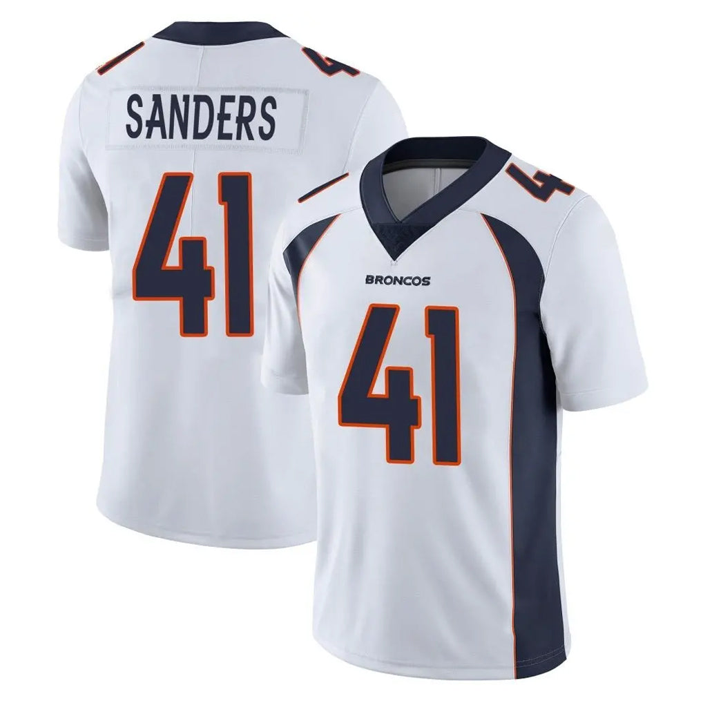 BIPIHUC D.Broncos #41 Drew Sanders Player White Vapor Untouchable Limited Home Game Stitched Jerseys