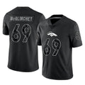 BIPIHUC D.Broncos #69 Mike McGlinchey Player Black Reflective Limited Stitched Jerseys