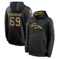 BIPIHUC D.Broncos #69 Mike McGlinchey Player Black Salute to Service Pullover Hoodies Limited Stitched Jerseys