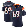 BIPIHUC D.Broncos #69 Mike McGlinchey Player Navy Home Game Stitched Jerseys
