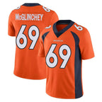 BIPIHUC D.Broncos #69 Mike McGlinchey Player Orange Color Vapor Untouchable Limited Game Stitched Jerseys