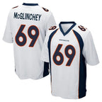 BIPIHUC D.Broncos #69 Mike McGlinchey Player White Game Stitched Jerseys