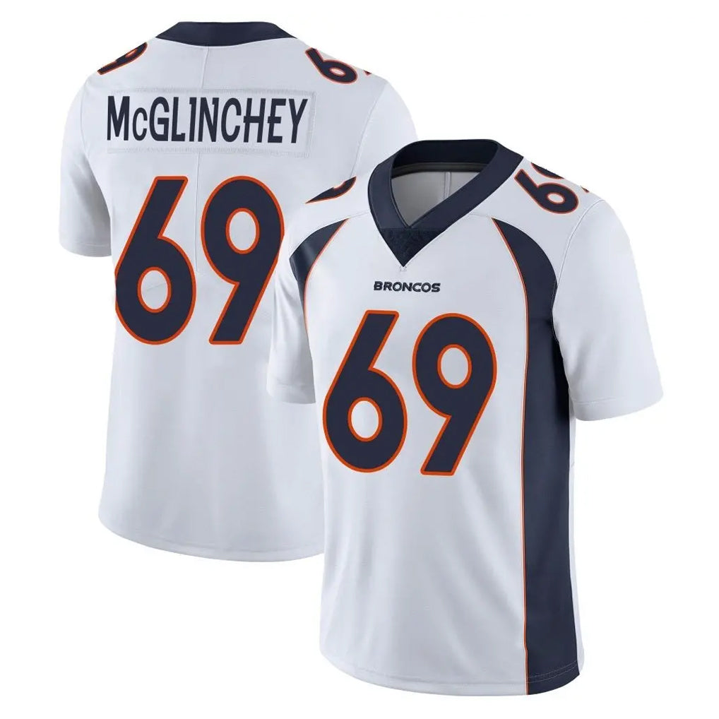 BIPIHUC D.Broncos #69 Mike McGlinchey Player White Vapor Untouchable Limited Home Game Stitched Jerseys