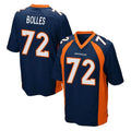 BIPIHUC D.Broncos #72 Garett Bolles Player Navy Game Stitched Jerseys